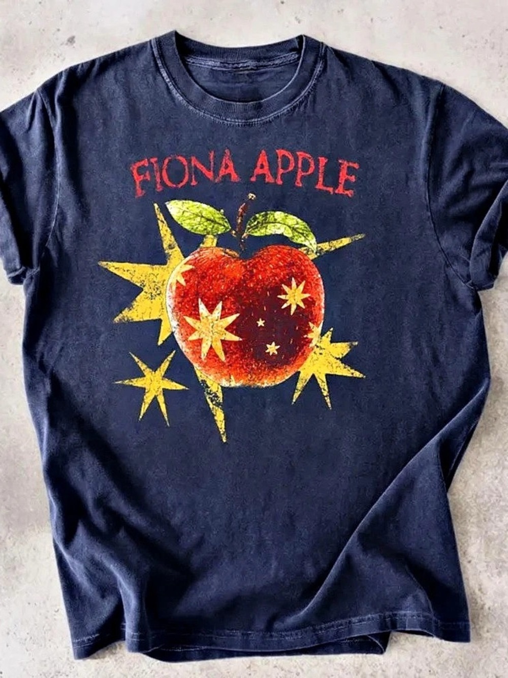 Navy Fiona Apple Graphic T-shirt